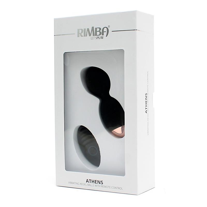 Vibrating Kegel Balls with Remote Control Athens Black - Imagen 5