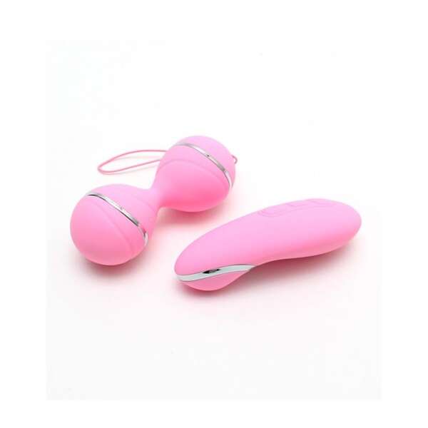 Vibrating Lay-on Kegelball set Ibiza Pink – Image 3