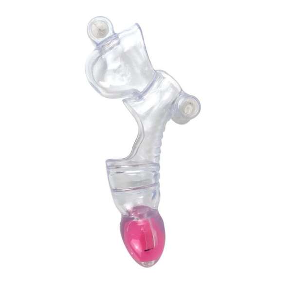 Vibrating Penis and Testicles Sleeve Clear – Image 4