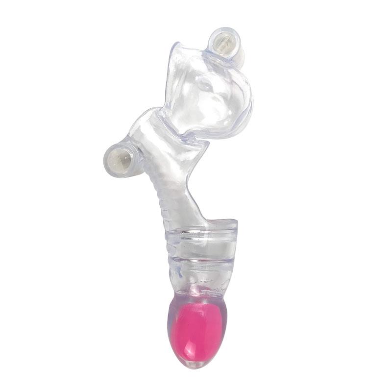 Vibrating Penis and Testicles Sleeve Clear – Image 6