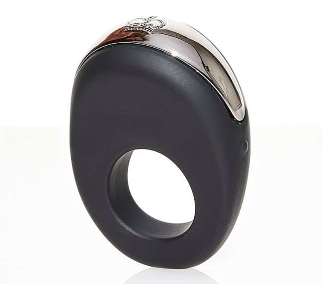 Vibrating Penis Ring Atom Black