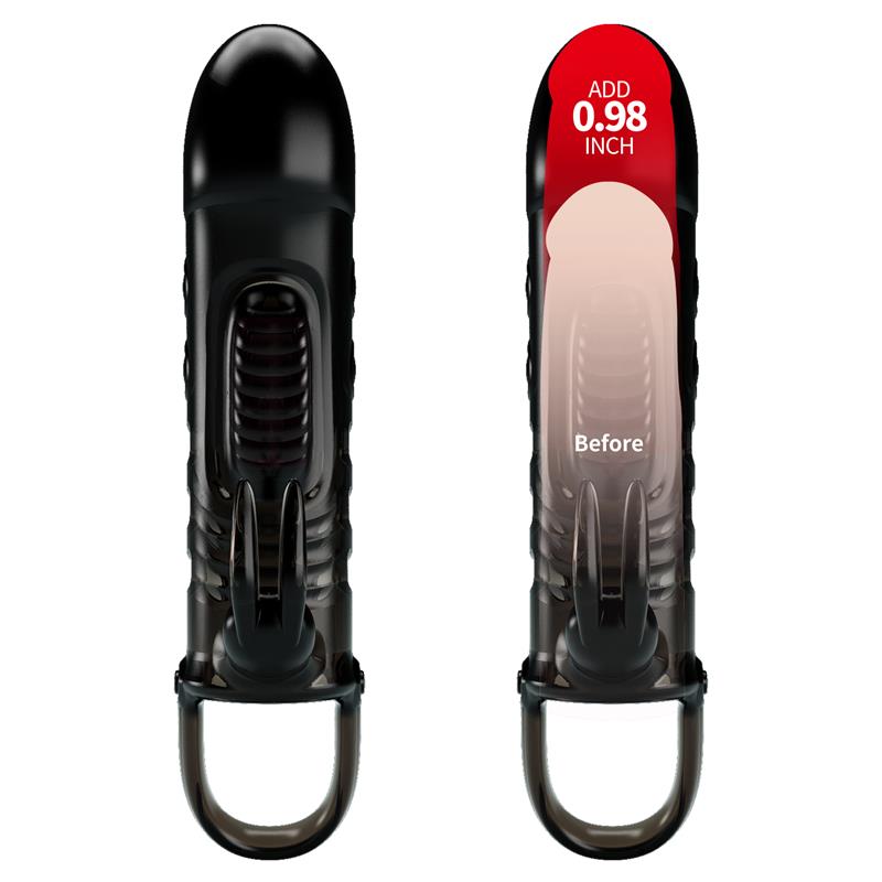 Vibrating Penis Sleeve Black – Image 3