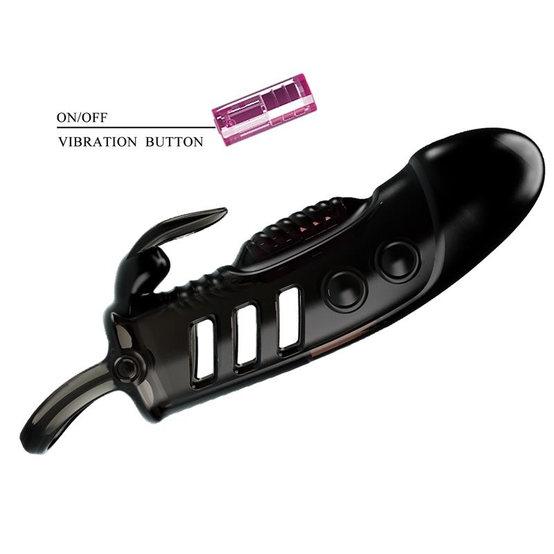 Vibrating Penis Sleeve Black - Image 8