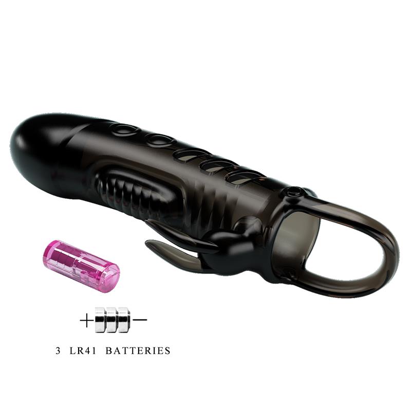 Vibrating Penis Sleeve Black – Image 8
