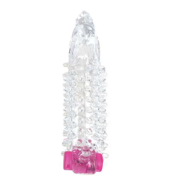 Vibrating Penis Sleeve Clear – Image 7