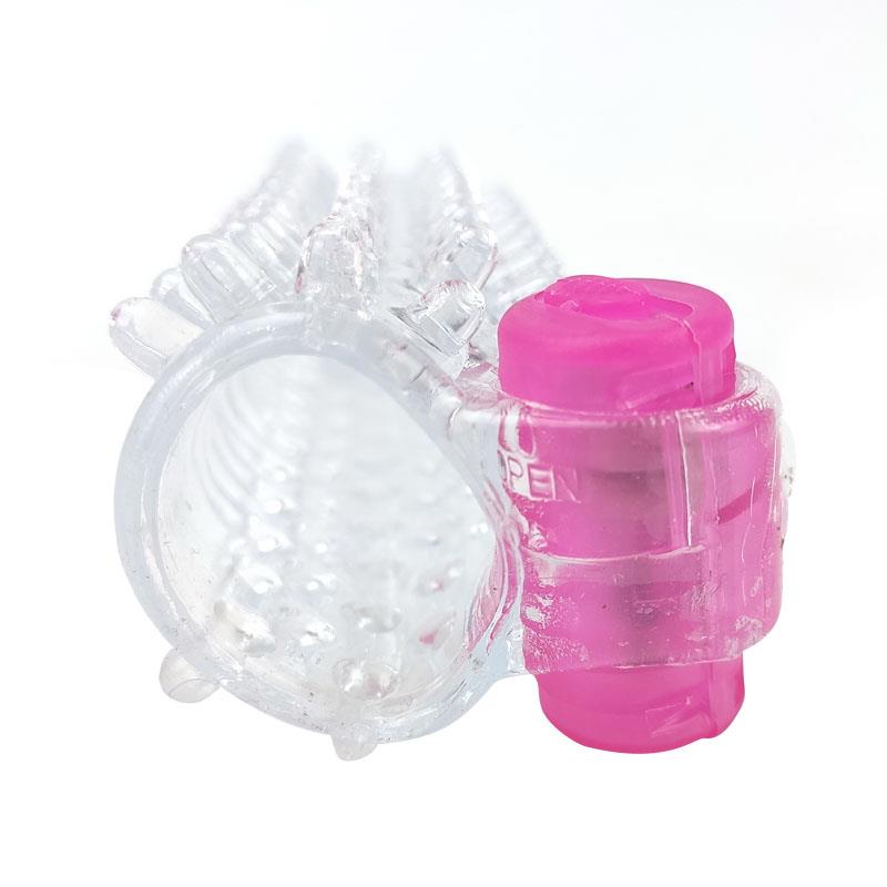 Vibrating Penis Sleeve Clear – Image 4