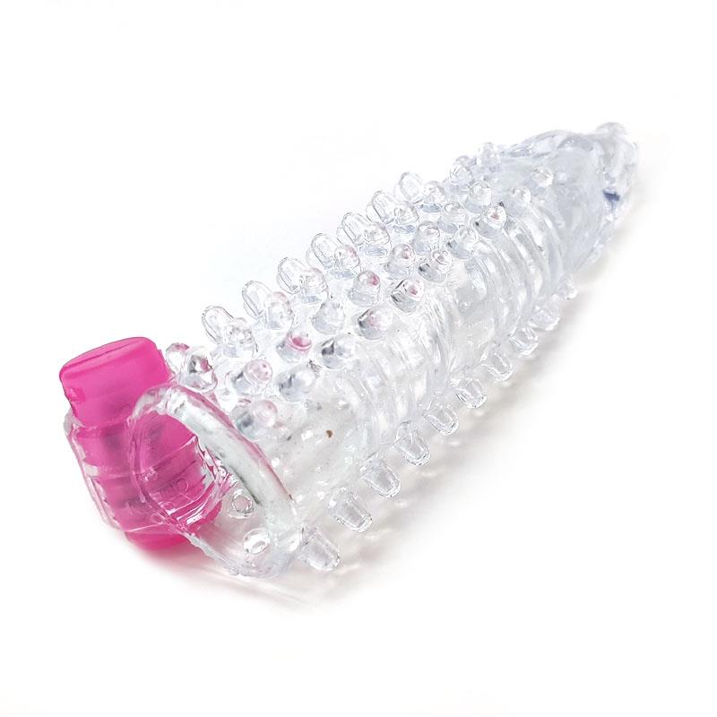 Vibrating Penis Sleeve Clear – Image 5