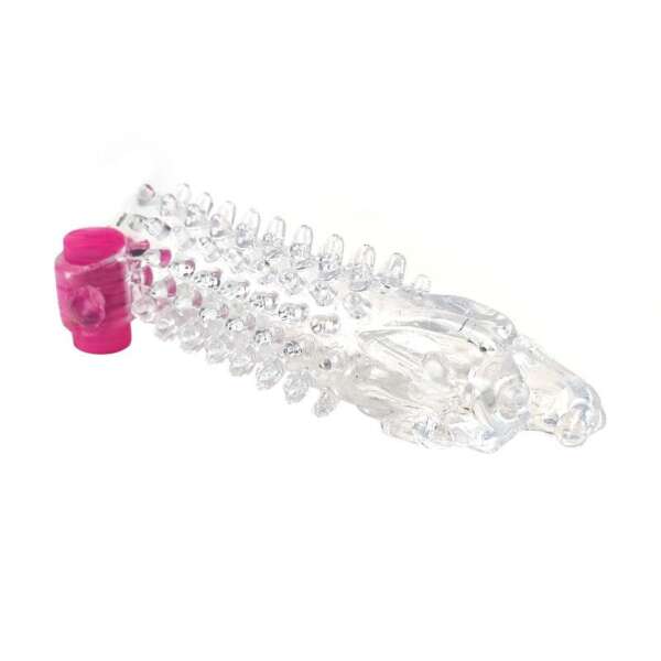 Vibrating Penis Sleeve Clear – Image 3