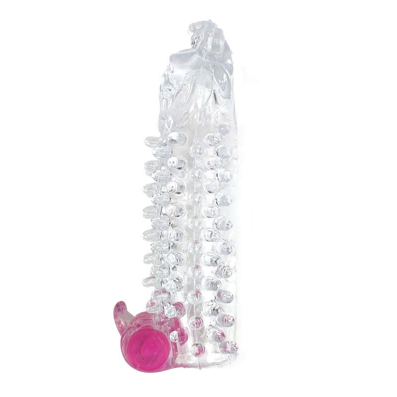 Vibrating Penis Sleeve Clear – Image 6