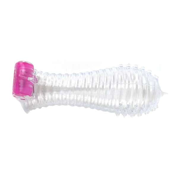Vibrating Penis Sleeve Clear – Image 4