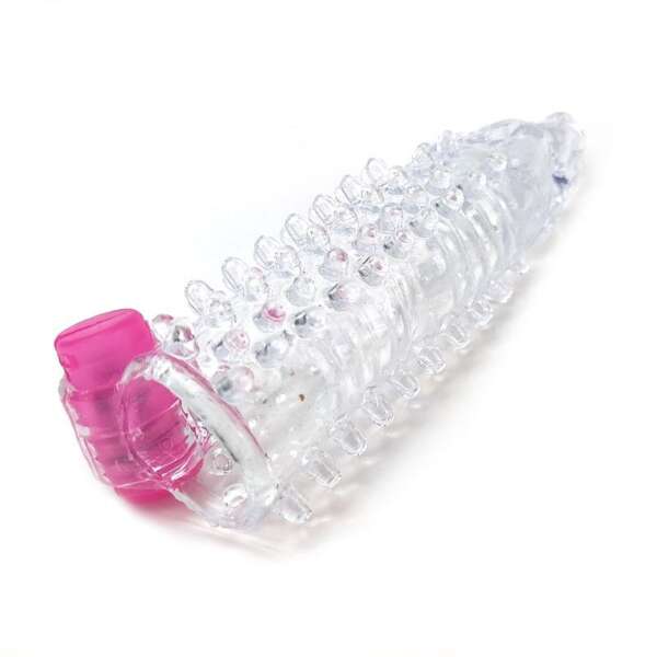 Vibrating Penis Sleeve Clear – Image 5