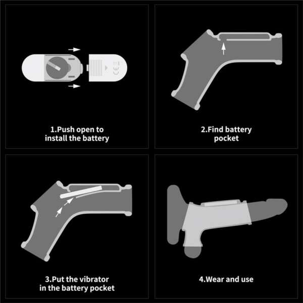 Vibrating Ring for Penis and Scrotum Drip Knights – Image 8