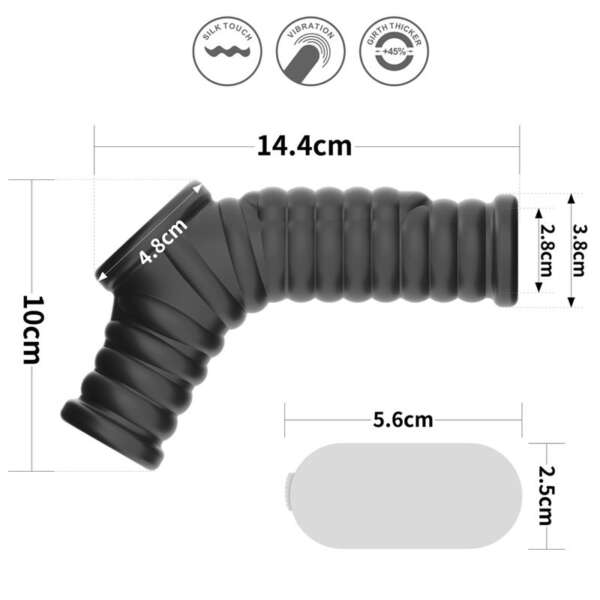 Vibrating Ring for Penis and Scrotum Wave Knights – Image 7