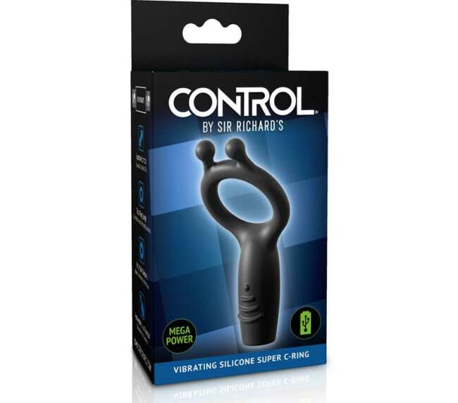 Vibrating Ring Silicone Rechargable Control Vibrating Super C-Ring