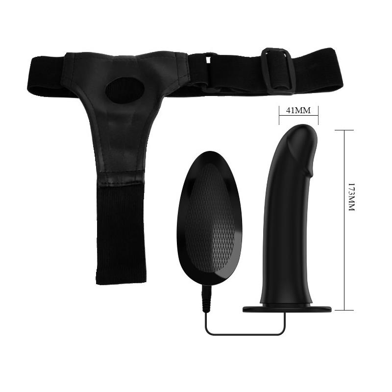 Vibrating Strap On with Hollow Dildo Vito - Imagen 9