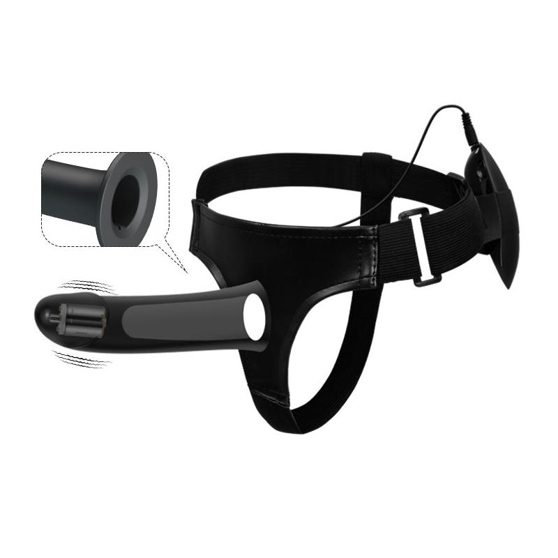 Vibrating Strap On with Hollow Dildo Vito - Imagen 3