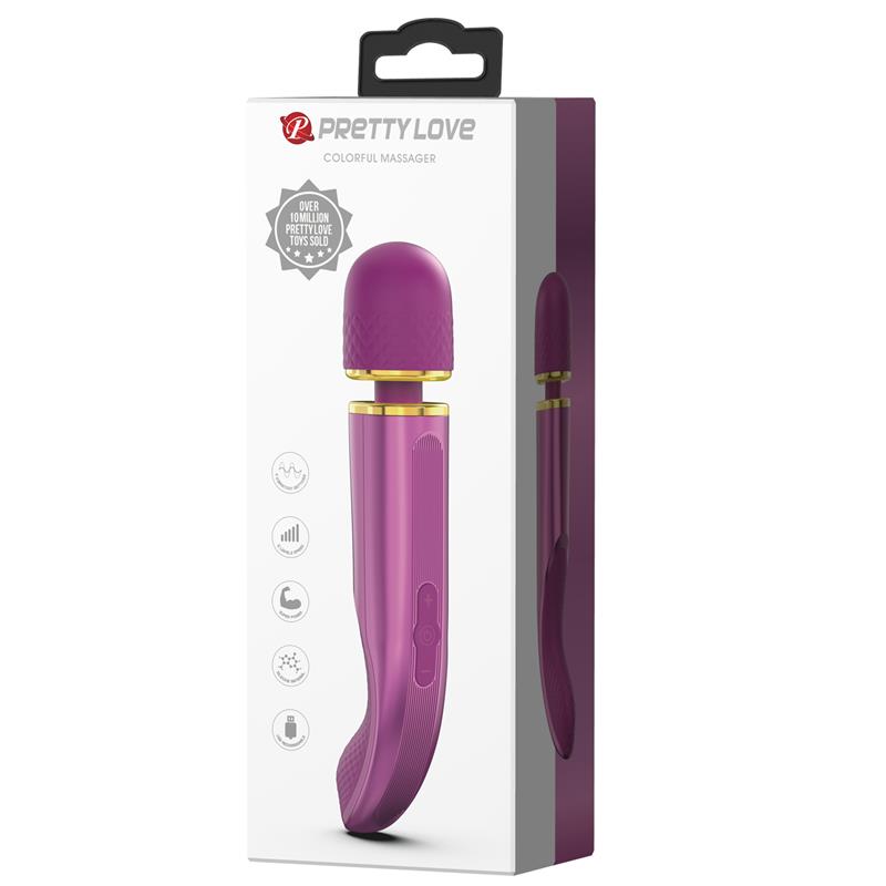 Vibrating Wand Silicona Purple – Image 11