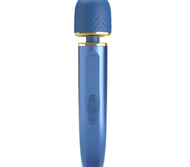 Vibrating Wand USB Silicone Blue