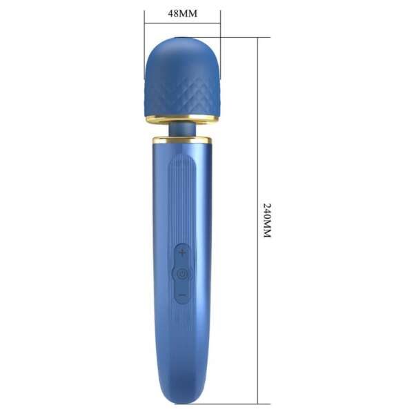 Vibrating Wand USB Silicone Blue – Image 5