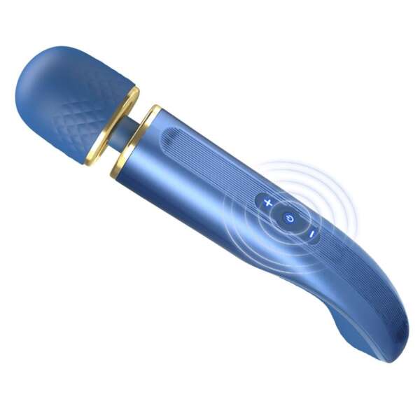 Vibrating Wand USB Silicone Blue – Image 10
