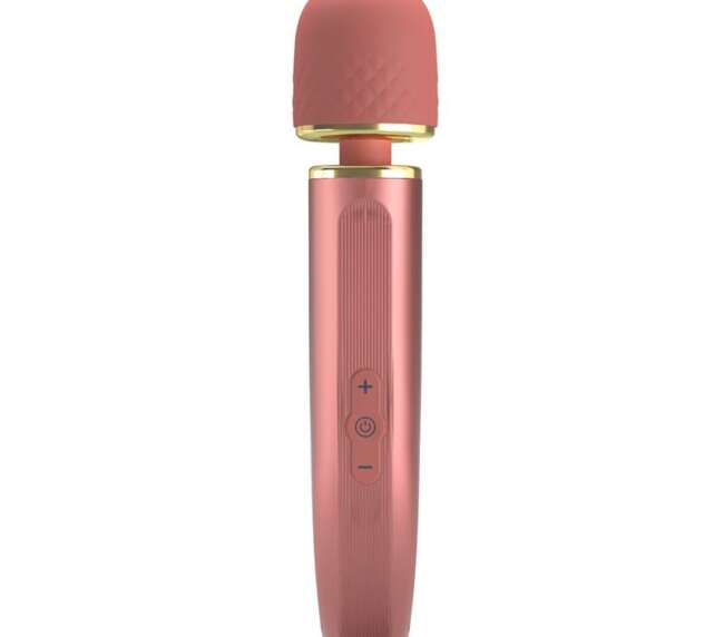 Vibrating Wand USB Silicone Pink