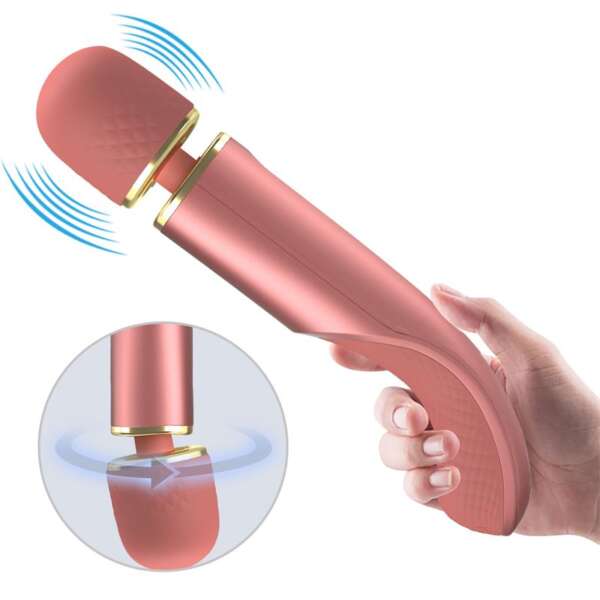 Vibrating Wand USB Silicone Pink – Image 3