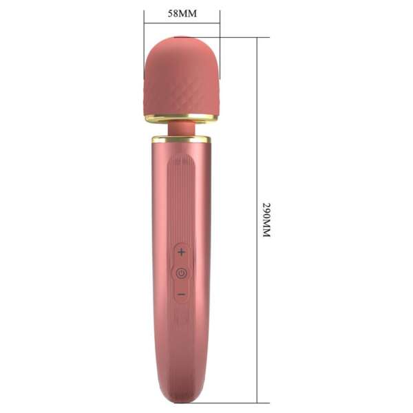 Vibrating Wand USB Silicone Pink – Image 4