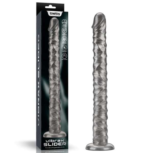 Vibrax Slider Anal DIldo with Vibration King Sized 16