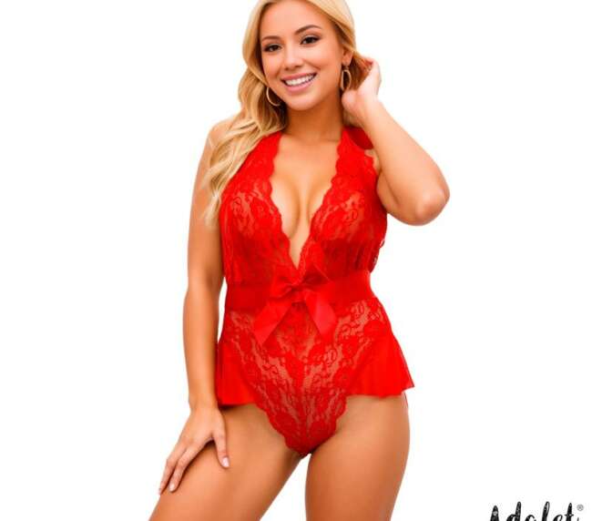 Violet V Neckline Teddy