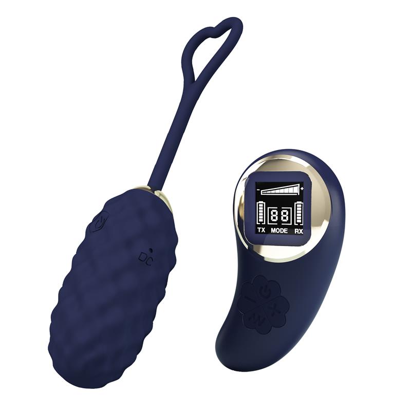 Vivian Vibrating Egg with Digital Screen Remote Control Blue – Image 7