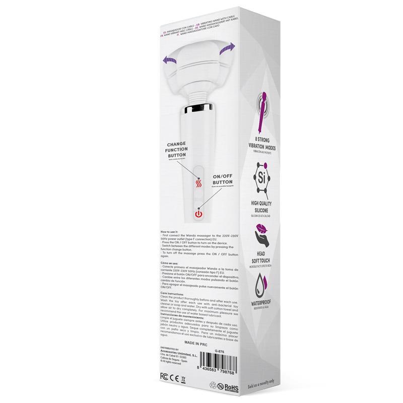 Wanda Wired Wand Massager White – Image 5