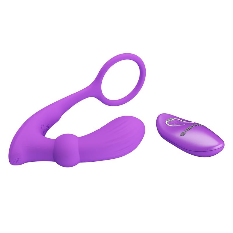 Warren Remote-Controlled Vibrating and Pulsating Anal Plug and Penis Ring – Image 3