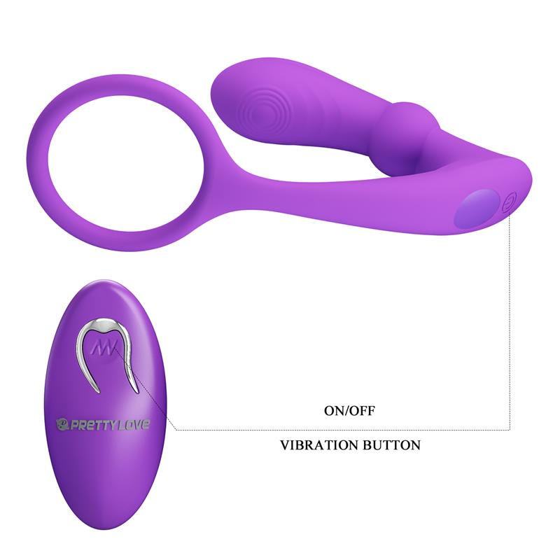 Warren Remote-Controlled Vibrating and Pulsating Anal Plug and Penis Ring – Image 5