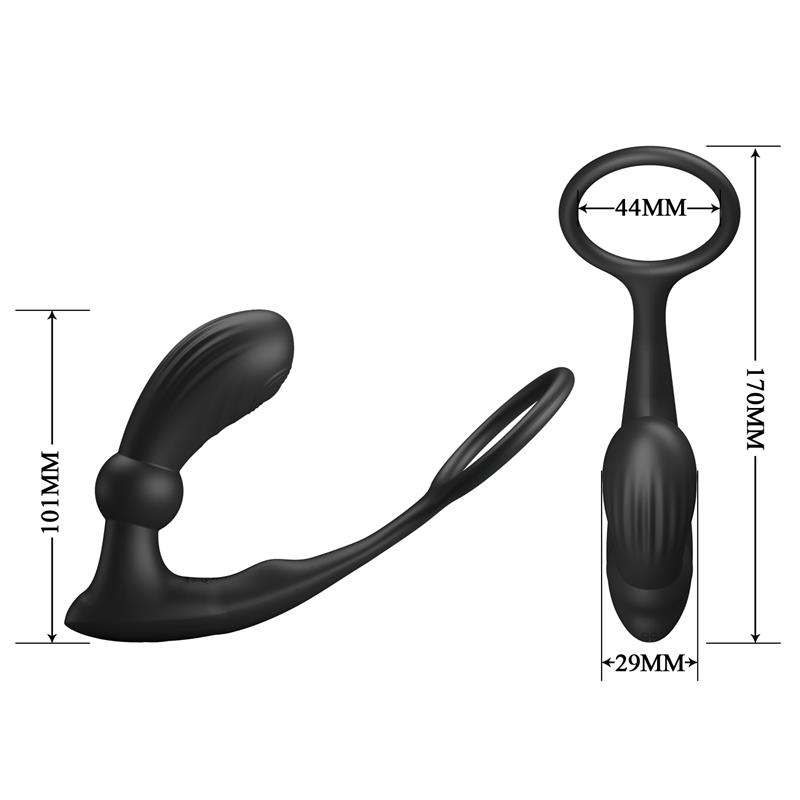 Warren Remote-Controlled Vibrating and Pulsating Anal Plug and Penis Ring – Image 7