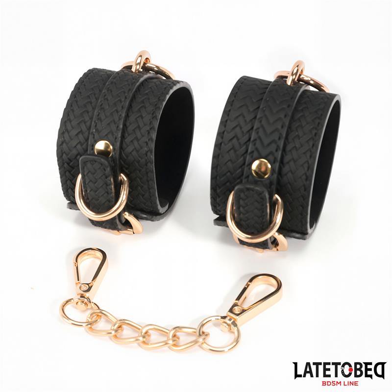 Weaving patterns ankle cuff Golden Chain – Image 3