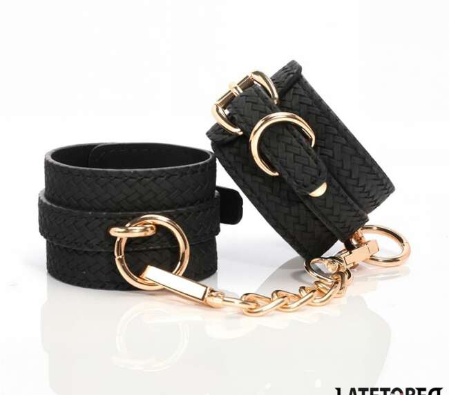 Weaving patterns ankle cuff Golden Chain