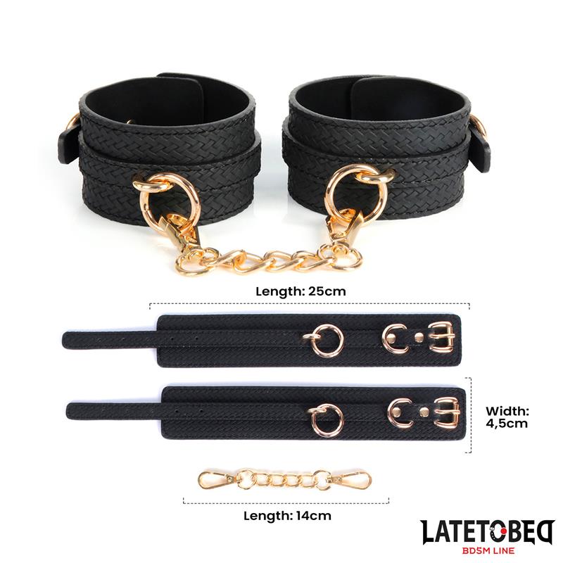 Weaving patterns ankle cuff Golden Chain – Image 9