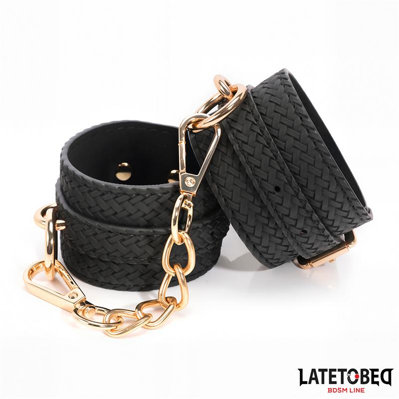 Weaving patterns ankle cuff Golden Chain – Image 11