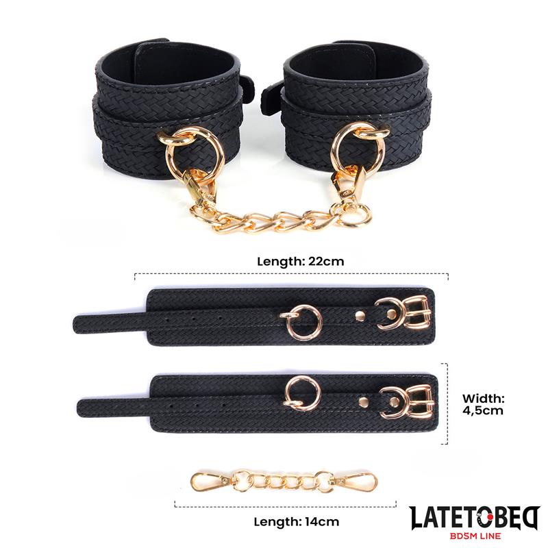 Weaving patterns wrist cuff Golden Chain – Image 8