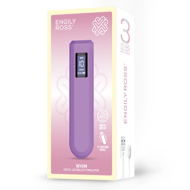 Whim Digital Display Vibrator Bullet 12.9 cm - Imagen 10