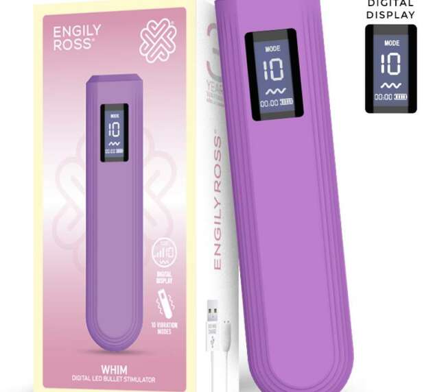 Whim Digital Display Vibrator Bullet 12.9 cm