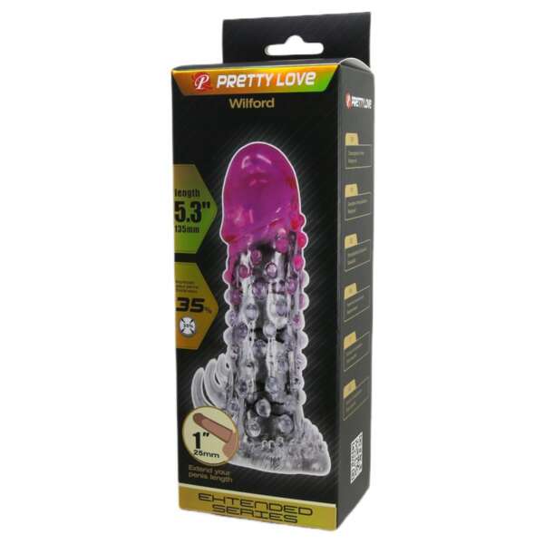 Wildford Penis Sleeve Pink and Clear – Image 3