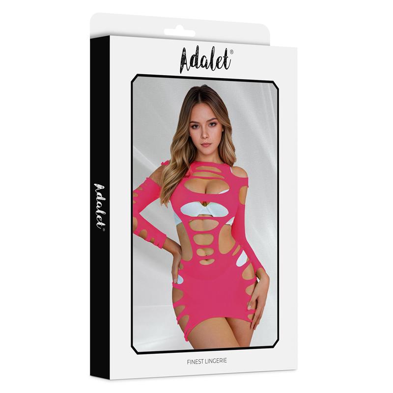 Willow Hollow-outDress Pink One Size - Image 3