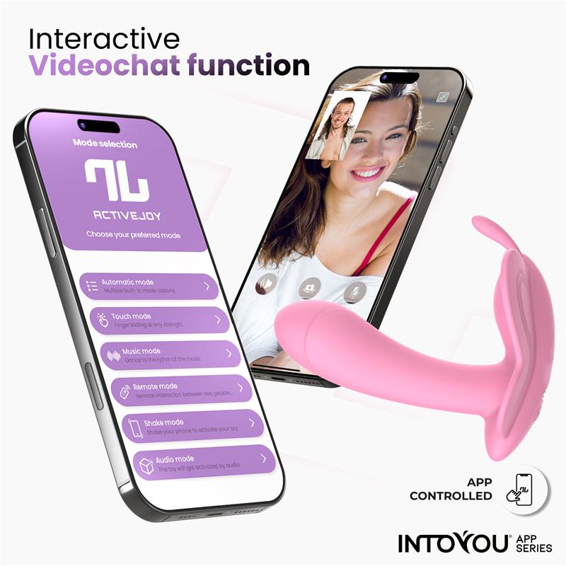 Wingy Butterfly Vibrator with App Pink - Image 3