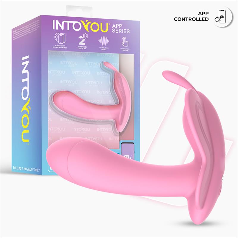 Wingy Butterfly Vibrator with App Pink – Image 8