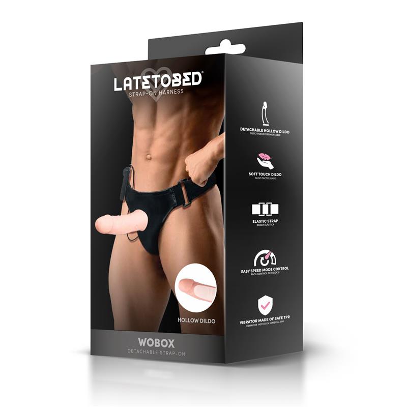 Wobox Detachable Strap-On with Hollow Dildo, Vibration and Remote Control - Image 3