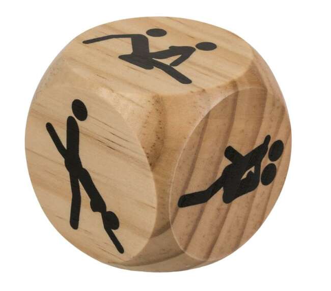 Wooden Dice Kamasutra 6 x 6 cm