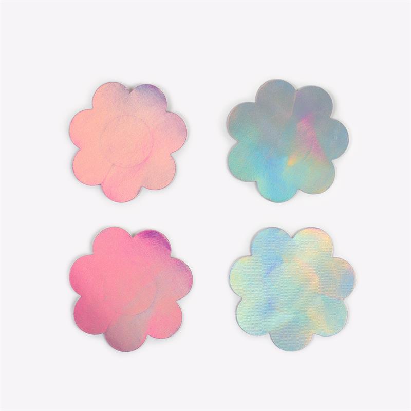 Wow Boobs! Nipple Covers Flower Shapped Holographic – Image 6