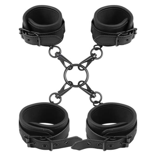 Wrist and Ankle Cuffs Set Vegan Leather – Image 5