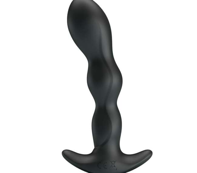 Yale Butt Plug with Vibration Black